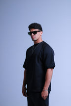 QUIET/ NOIR TEE-BLACK